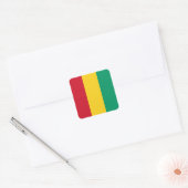 Sticker Carré Drapeau Guinée (Enveloppe)