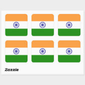 Sticker Carré Drapeau indien (Feuille)