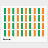 Sticker Carré drapeau irlandais (Feuille)