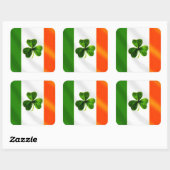 Sticker Carré Drapeau irlandais (Feuille)