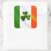 Sticker Carré Drapeau irlandais (Sac)