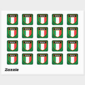 Sticker Carré Drapeau Italia (Feuille)