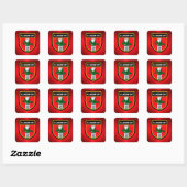 Sticker Carré Drapeau Klagenfurt (Feuille)