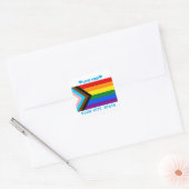 Sticker Carré Drapeau LGBTQIA Pride (Enveloppe)