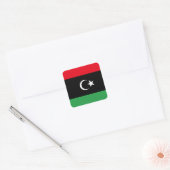 Sticker Carré Drapeau libyen (Enveloppe)