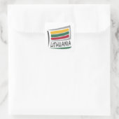 Sticker Carré Drapeau Lituanie Pride X (Sac)