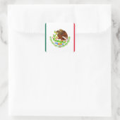 Sticker Carré Drapeau mexicain (Sac)
