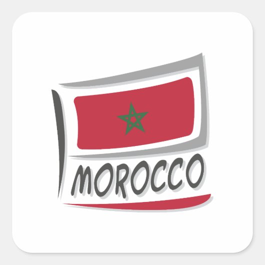 Sticker Carré Drapeau Moldavie Pride X (Devant)