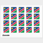 Sticker Carré Drapeau namibien (Feuille)