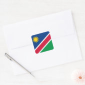 Sticker Carré Drapeau namibien (Enveloppe)