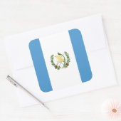 Sticker Carré Drapeau national du monde du Guatemala (Enveloppe)