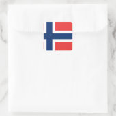 Sticker Carré Drapeau norvégien (Sac)