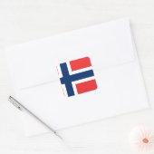 Sticker Carré Drapeau norvégien (Enveloppe)