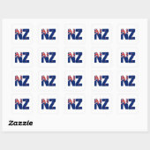Sticker Carré Drapeau NZ (Feuille)
