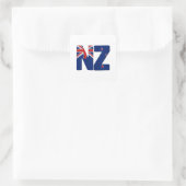 Sticker Carré Drapeau NZ (Sac)