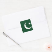 Sticker Carré Drapeau pakistanais (Enveloppe)