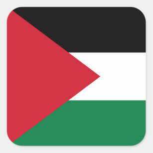 Sticker Carré Drapeau palestinien