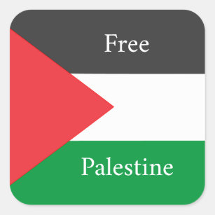 Sticker Carré Drapeau palestinien Libérez la Palestine customisé