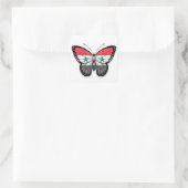 Sticker Carré Drapeau papillon syrien (Sac)