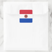 Sticker Carré Drapeau paraguayen (Sac)
