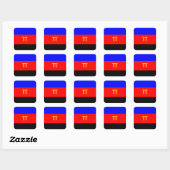 Sticker Carré Drapeau polyaméen (Feuille)