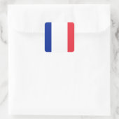 Sticker Carré Drapeau rouge blanc et bleu de la France (Sac)