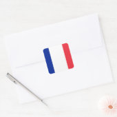 Sticker Carré Drapeau rouge blanc et bleu de la France (Enveloppe)