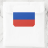 Sticker Carré Drapeau Russie/Russie (Sac)