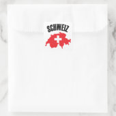 Sticker Carré Drapeau Schweiz Suisse (Sac)
