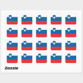 Sticker Carré Drapeau Slovénie (Feuille)