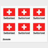 STICKER CARRÉ DRAPEAU SUISSE (Feuille)
