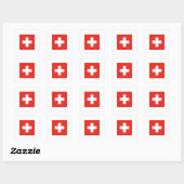 Sticker Carré Drapeau suisse (Feuille)