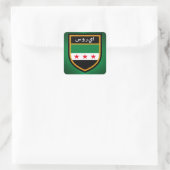 Sticker Carré Drapeau Syrie (Sac)