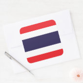 Sticker Carré Drapeau Thaïlande/Thaïlande (Enveloppe)