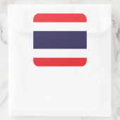 Sticker Carré Drapeau Thaïlande/Thaïlande (Sac)