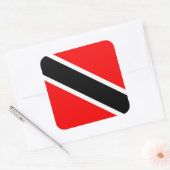 Sticker Carré Drapeau Trinité-et-Tobago (Enveloppe)