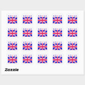Sticker Carré Drapeau Union Jack Airmail (Feuille)