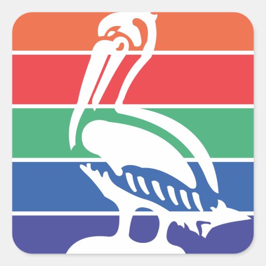 Sticker Carré Drapeau urbain de Saint-Pétersbourg (Devant)