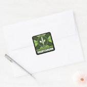 Sticker Carré Drapeau végétarien (Enveloppe)