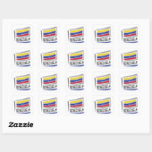 Sticker Carré Drapeau Venezuela Pride X (Feuille)
