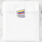 Sticker Carré Drapeau Venezuela Pride X (Sac)