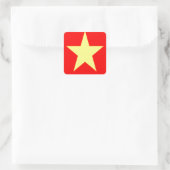 Sticker Carré drapeau vietnam (Sac)