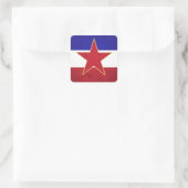 Sticker Carré Drapeau Yougoslavie (Sac)