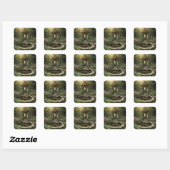 Sticker Carré Dream Garden (Feuille)