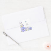 Sticker Carré Dreamy Lilac Mariage (Enveloppe)