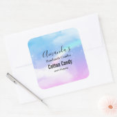 Sticker Carré Dreamy Pastel Nuds avec arc-en-ciel (Enveloppe)