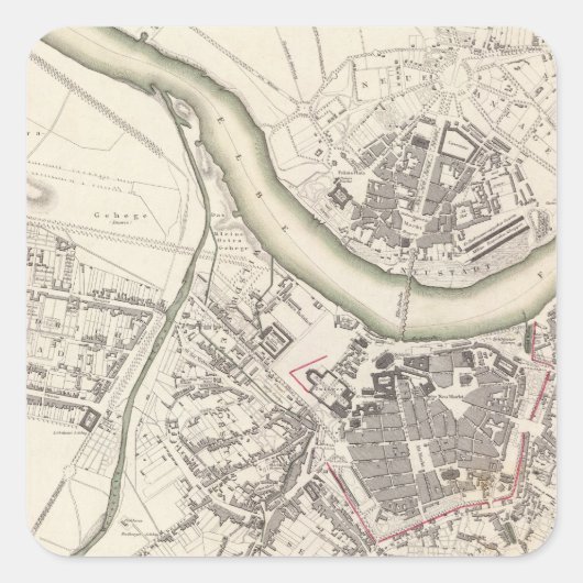 Sticker Carré Dresden (Devant)