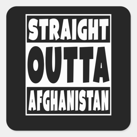 Sticker Carré Droit devant Afghanistan Afghanistan Afghanistan (Devant)