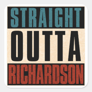 Sticker Carré Droite en direction de Richardson Texas TX