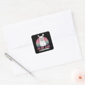 Sticker Carré Drôle Adorable Llama 85e Anniversaire Don Pour Fem (Enveloppe)